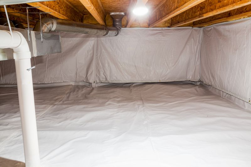 Encapsulated Crawl Space with Vapor Barrier